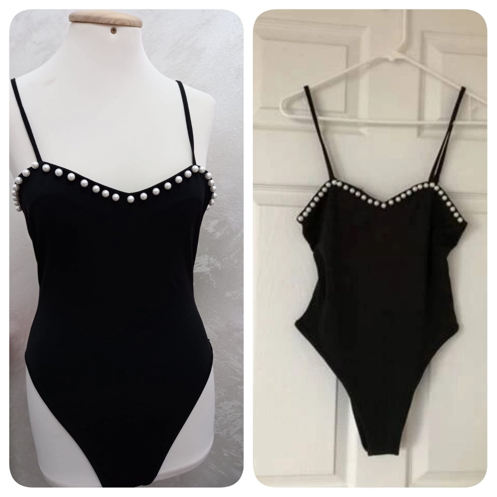 Bodysuit avec perle taille L 
