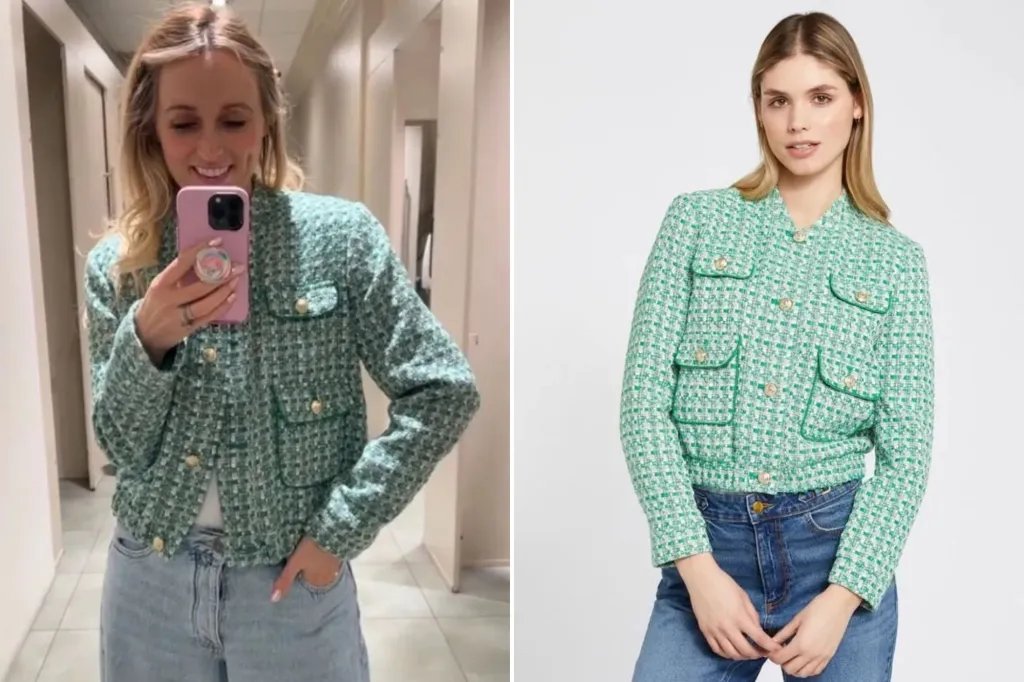 Magnifique veste en tweed digne de chanel boutons doré taille xl 