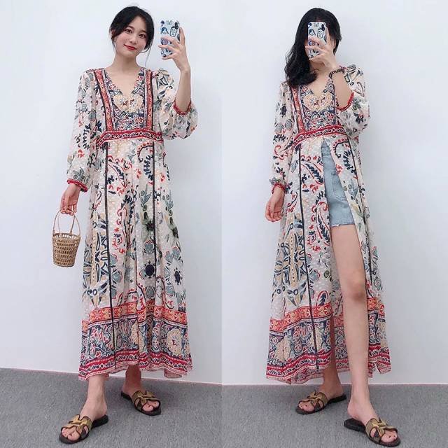 Long kimono zara avec ticket taille s 