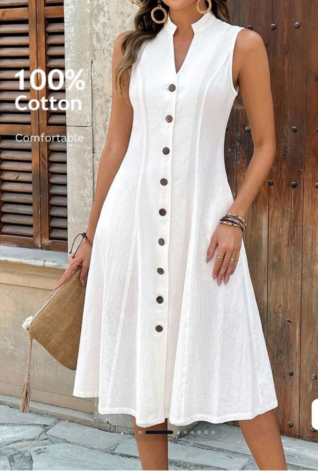 Robe coton avec étiquette 