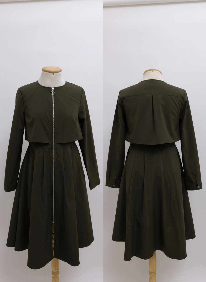 Trech coat style robe taille M vert