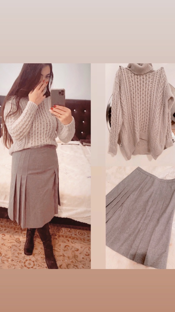 total look d'hiver en vrai laine ton sur ton