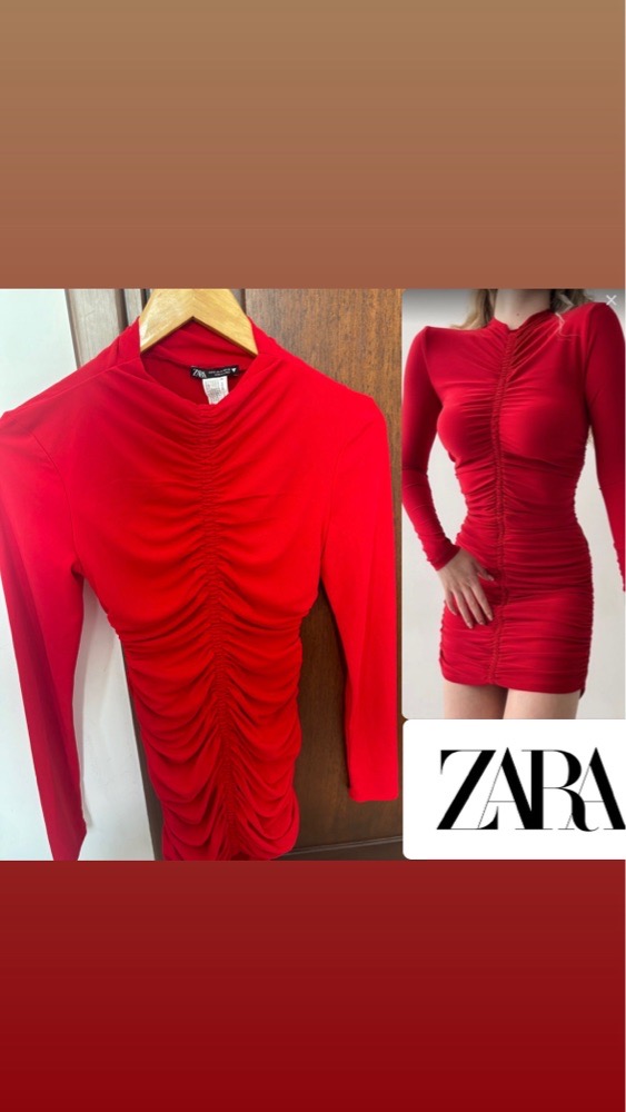 Robe rouge zara