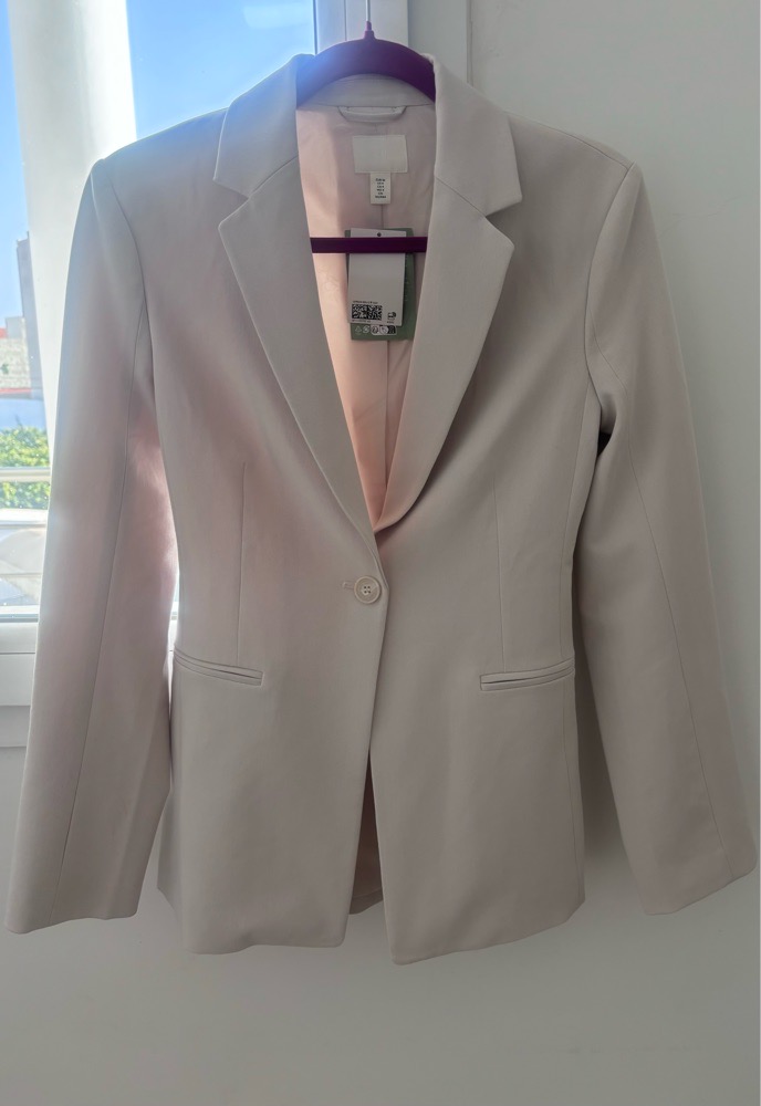 Blazer blanc crème H&M neuf avec étiquette