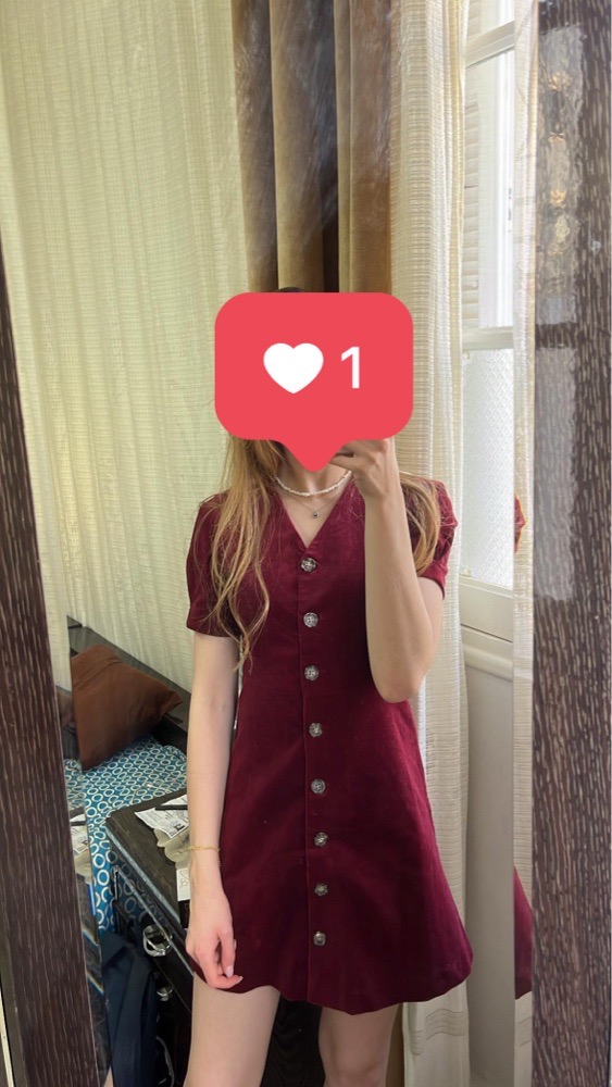 Robe velours rouge bordeaux jamais portée avec etiquette
