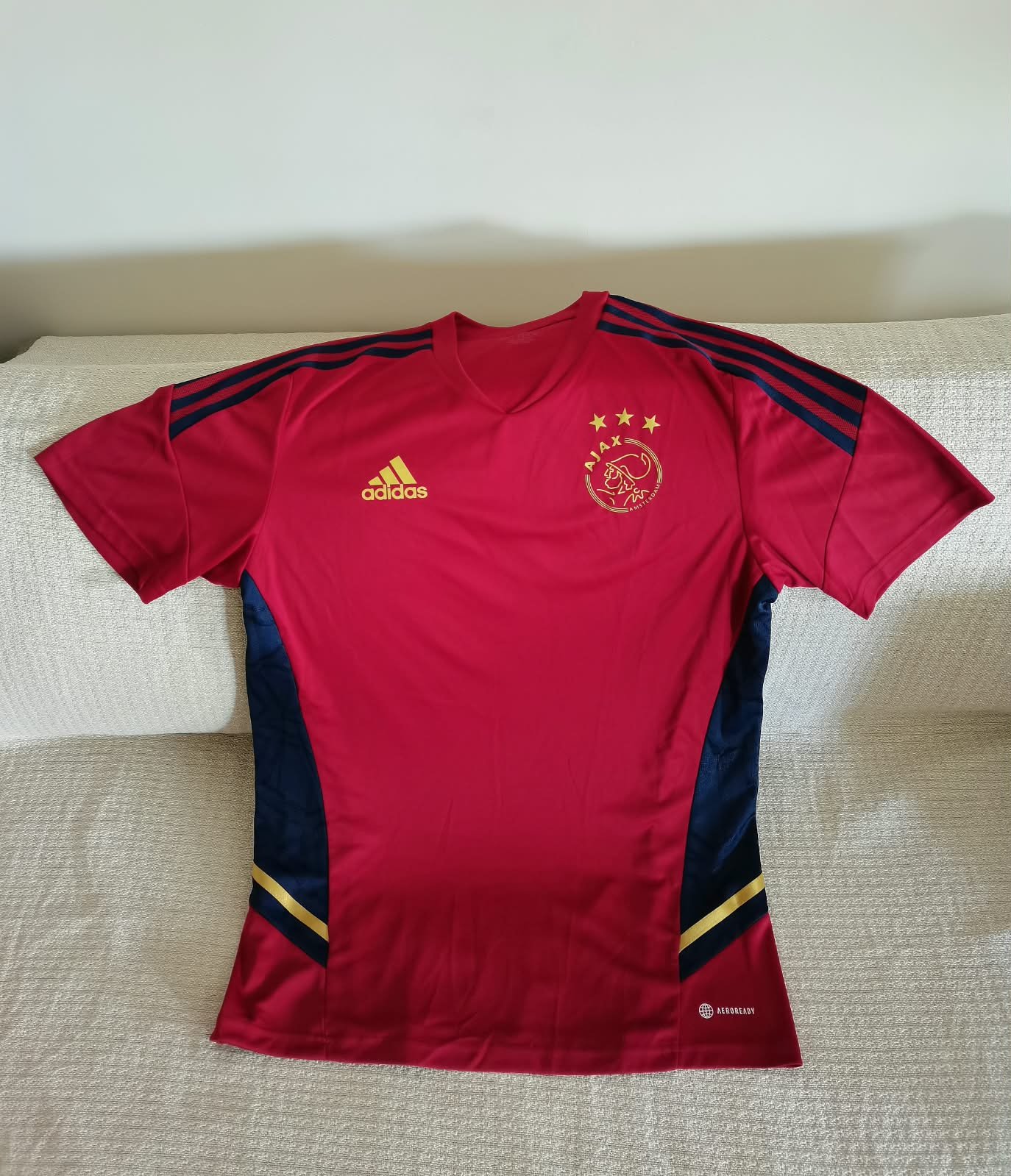 Maillot d'entraînement officiel Ajax Amsterdam x Adidas, comme neuf
