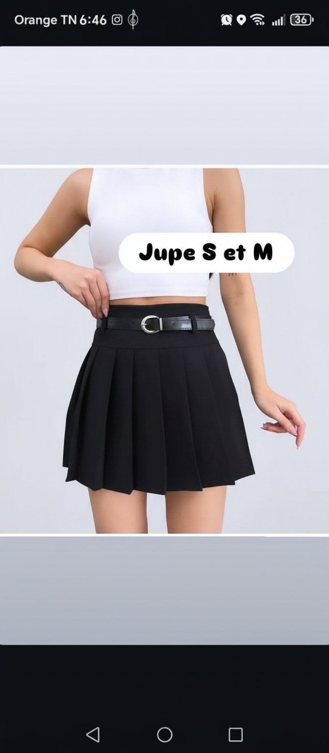 Jupe avec tickets 
