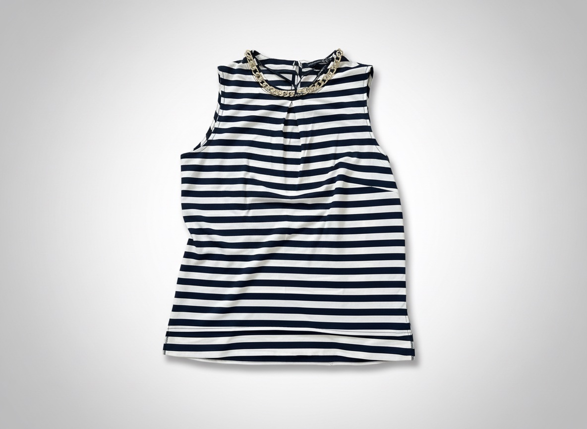 Chemise rillet bleue et blanche