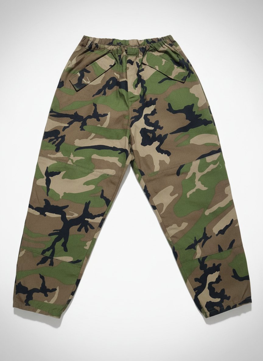 Pantalon militaire camouflage imperméable – Style treillis / cargo