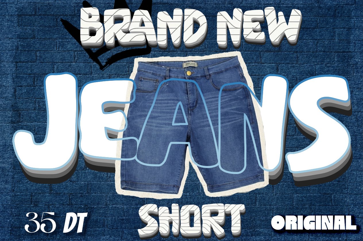 Simple. Propre. Stylé. ... ZEN Jean Short  