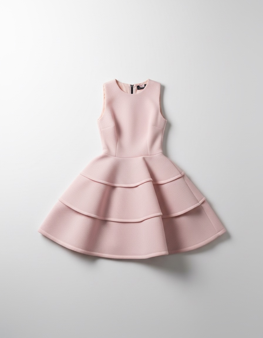 Robe patineuse rose bébé