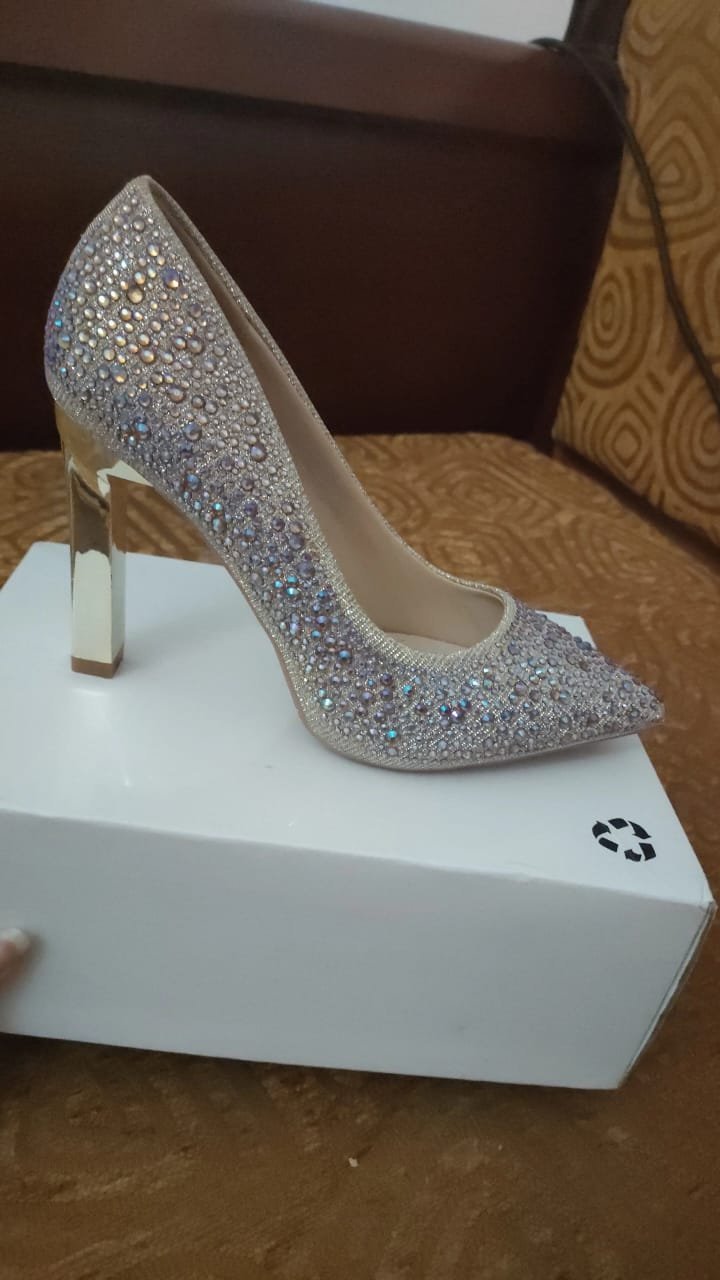 Escarpins élégants strass brillants