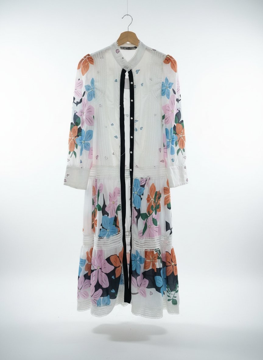 Robe chemise imprimé floral 