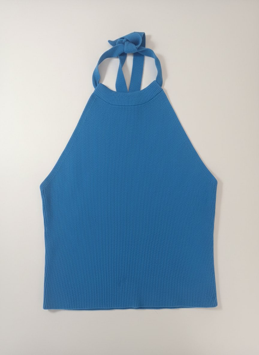 Top bleu taille L