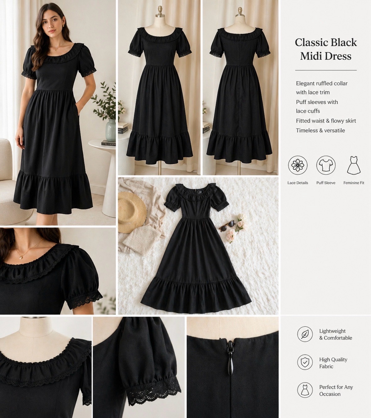 Classic black dress