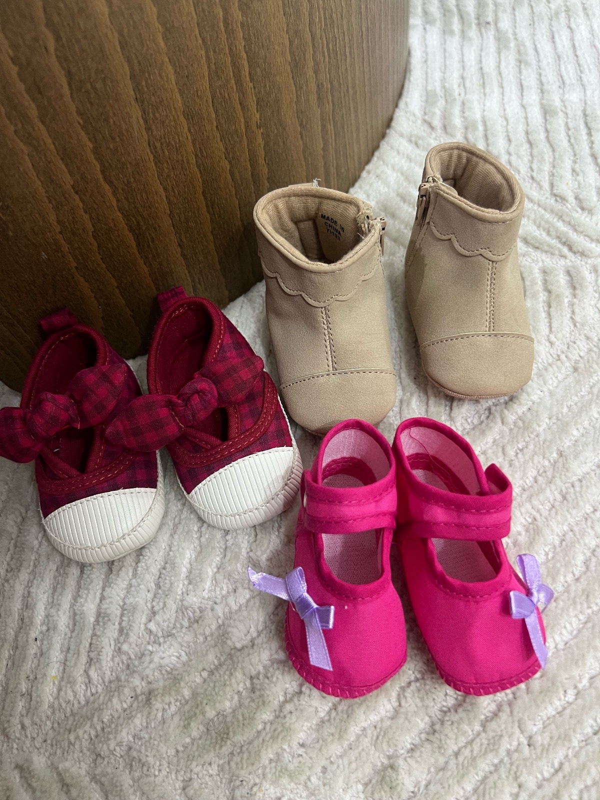 Lot chaussures bébé 0-3 mois 