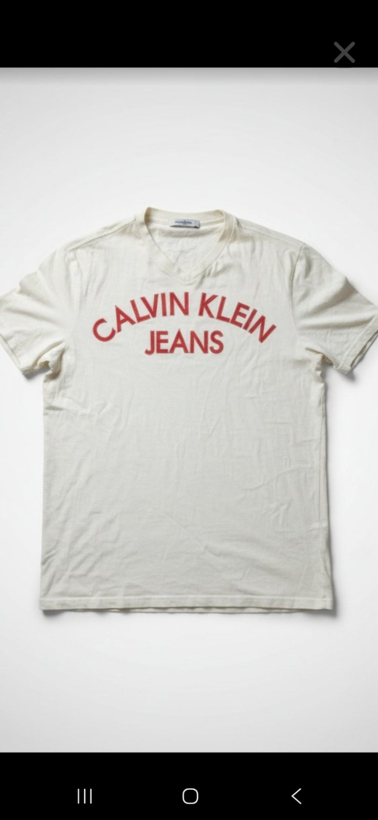 Tee shirt taille m w yilanes L calven klein 