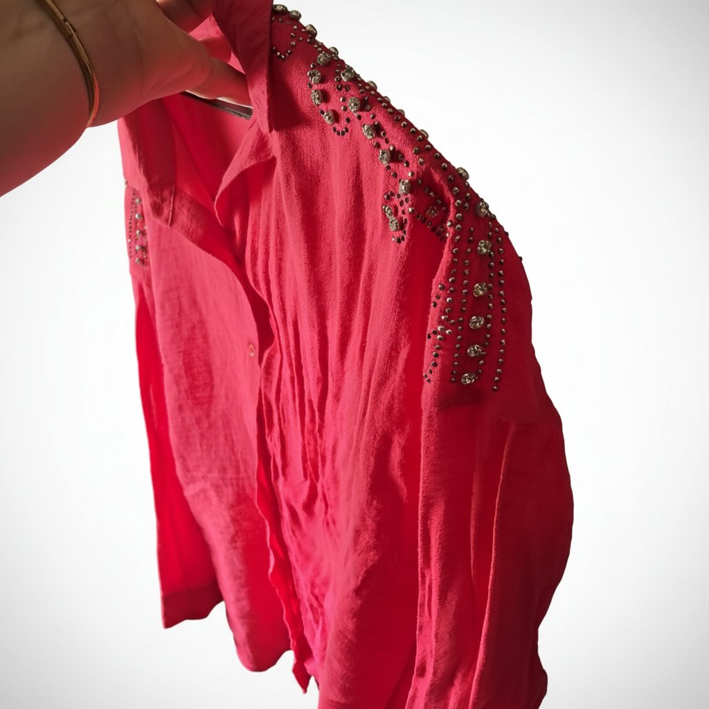 Chemise rose fushia