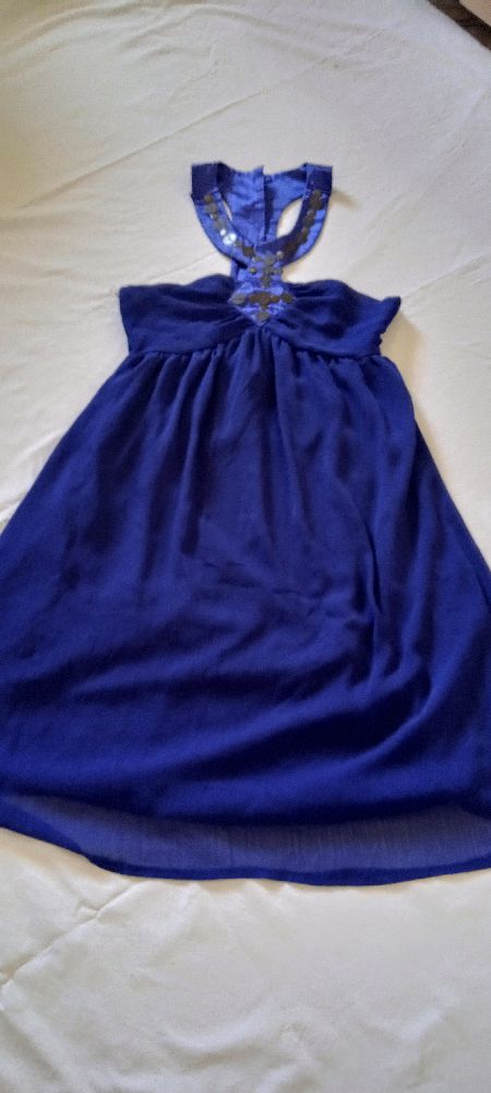 robe  bleu soiré  jennifer ,taille s/ m  