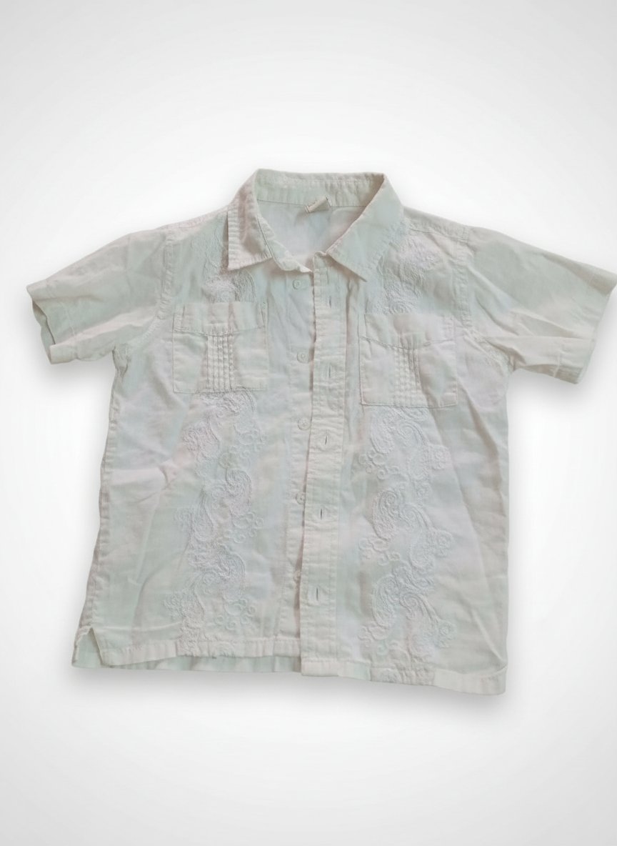 Chemise blanche  en lin pour garçon 