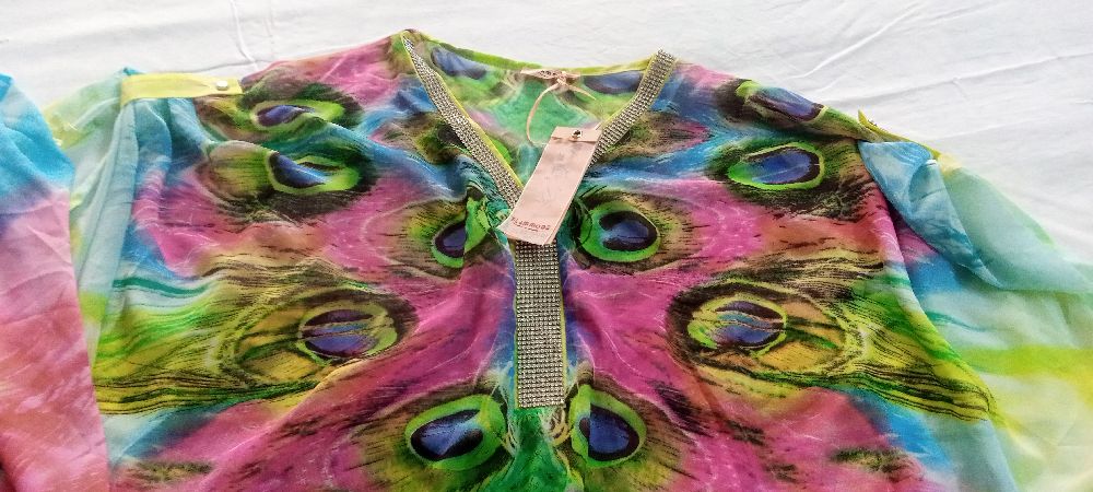 chemise poncho mpuseline soiré . couleurs tendances 