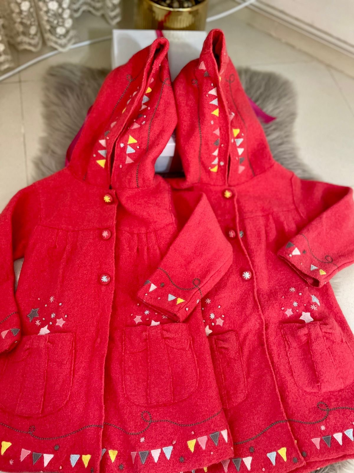 Manteau rose fauchia 