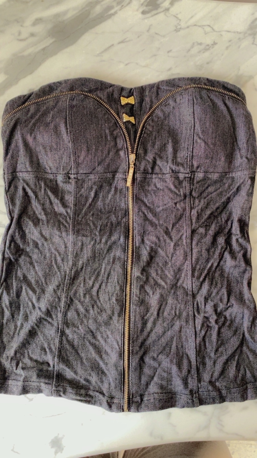 Bustier en jean neuf jamais porté