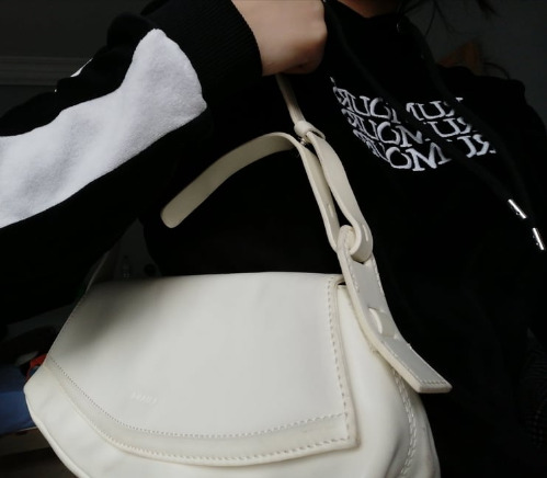 Sac à main blanc cassé