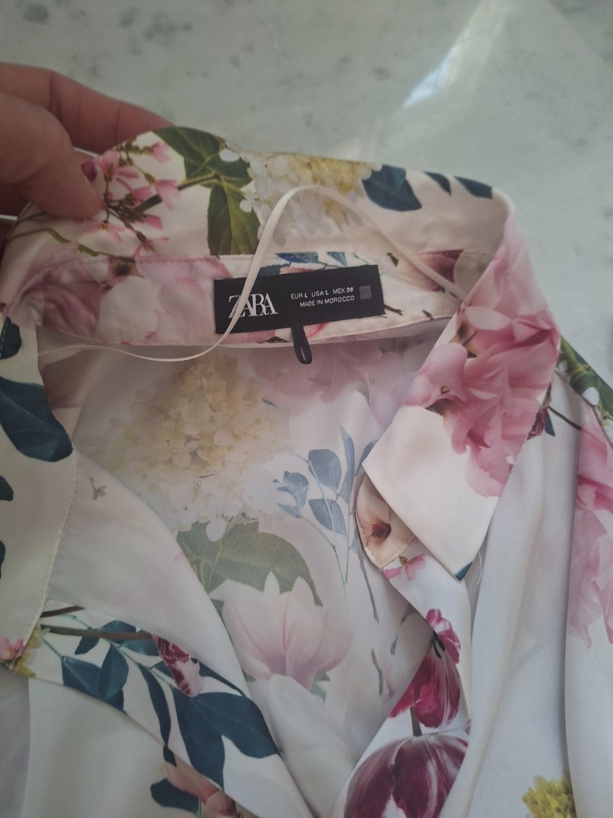 Chemise satinee zara