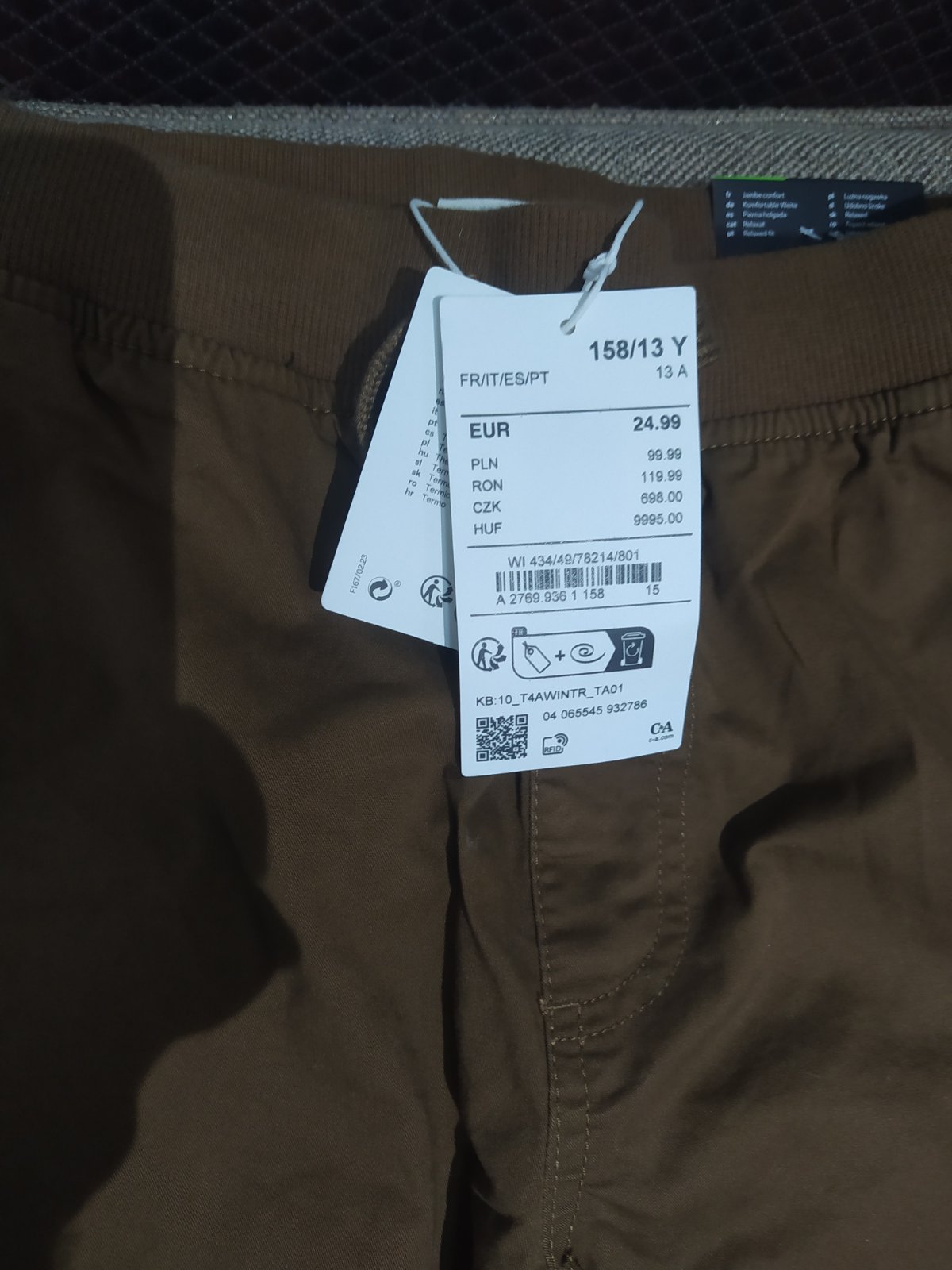 Pantalon neuf avec ticket 