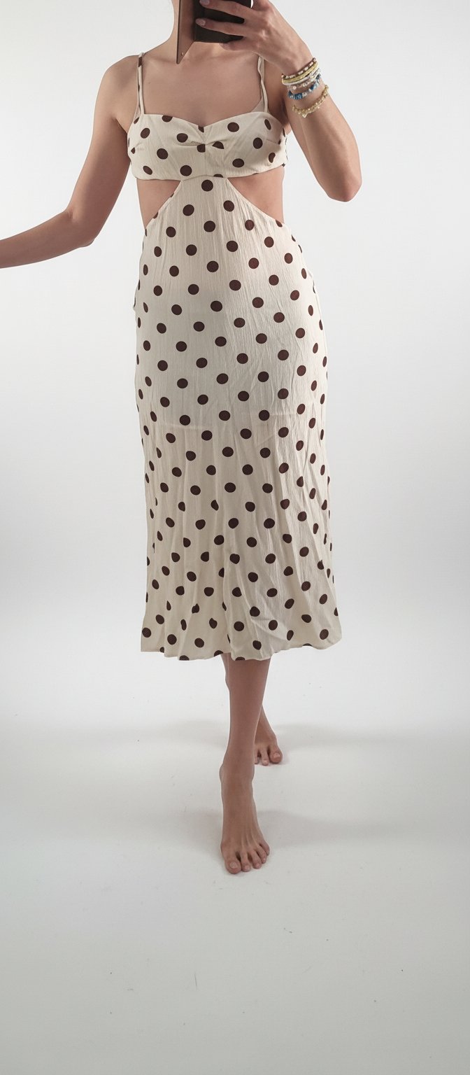 Robe en lin et viscose