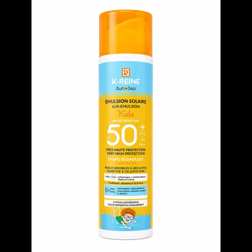 K-Reine Sun & Sea Emulsion Solaire Kids SPF50+ 200ml neuf 