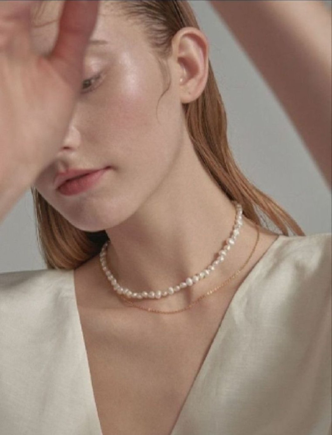 Collier perles authentique جوهر حر 