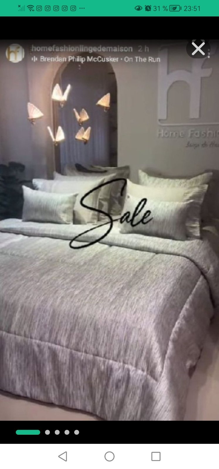 Couvre lit Home Fashion neuf avec étiquette 