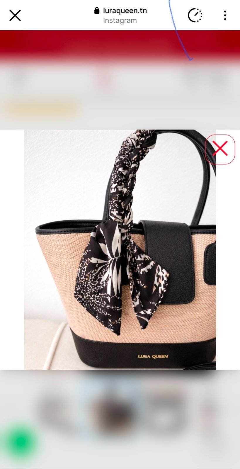 Jolie Sac LauraQueen  en cuir veritable neuf avec etiquette