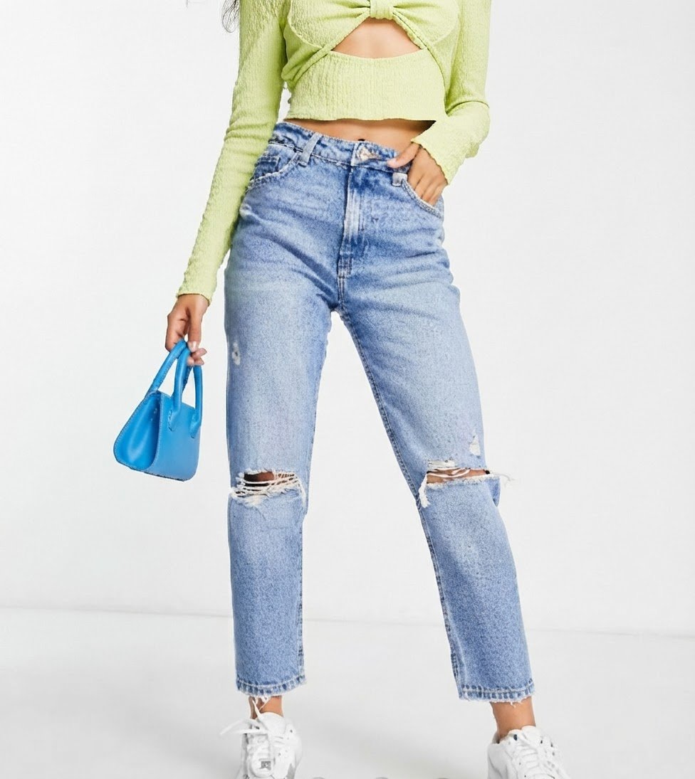 Jean Bershka mum décontracté neuf jamais porté