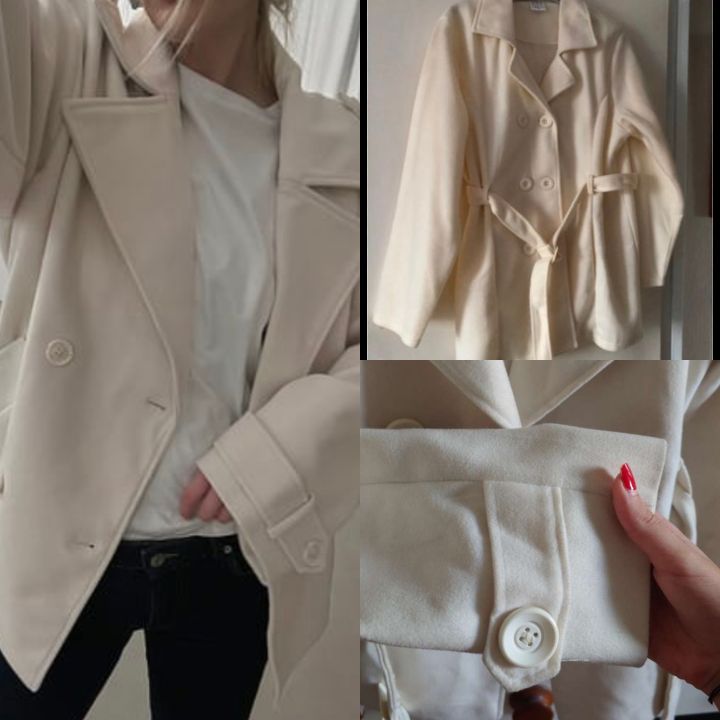 Manteau hiver court cropped