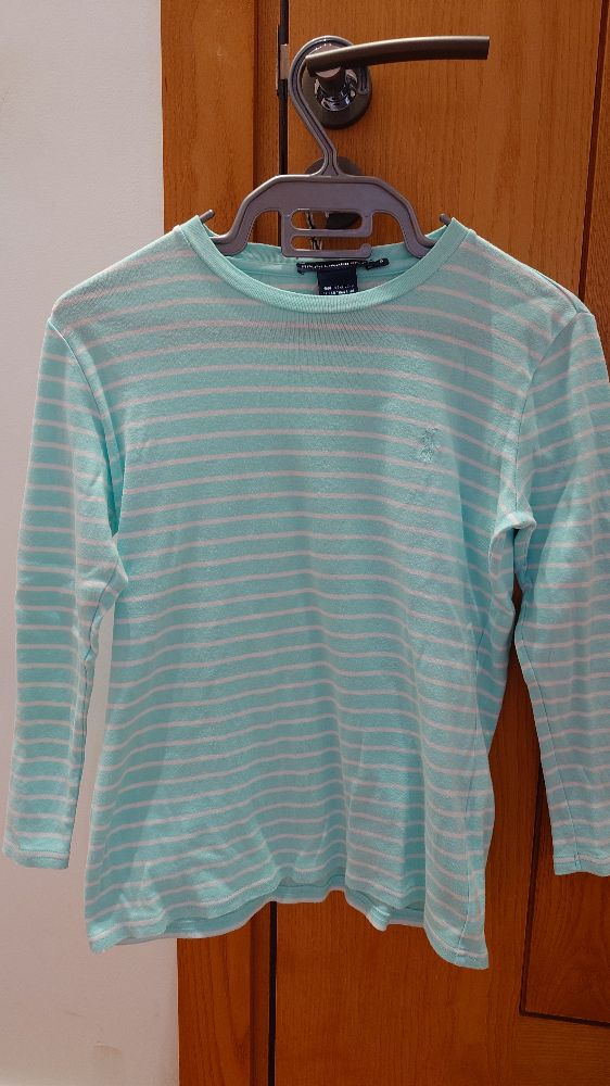 Pull Ralph Lauren bleu rayé