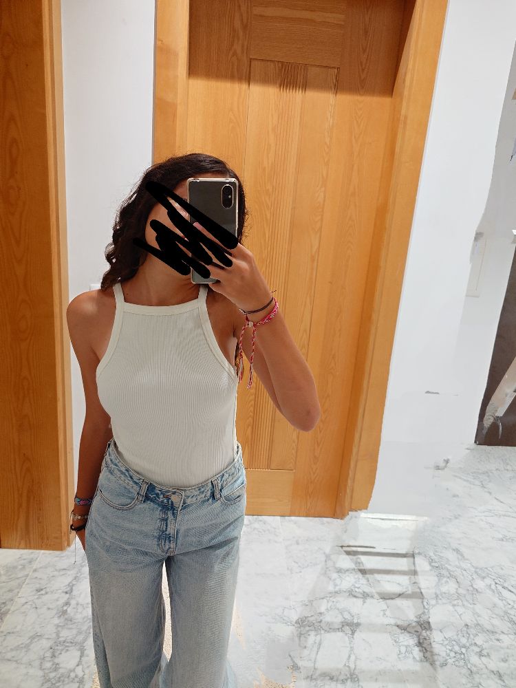 Top blanc Zara