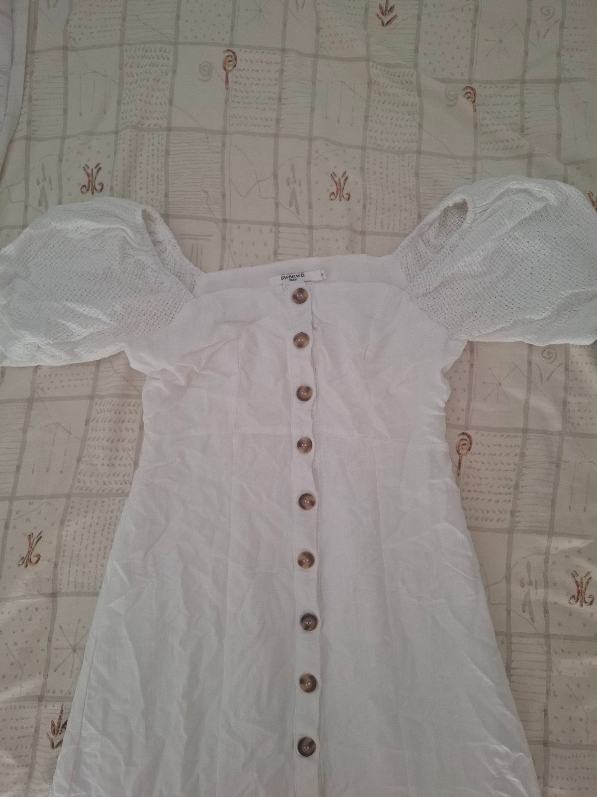 Robe blanche en lin 