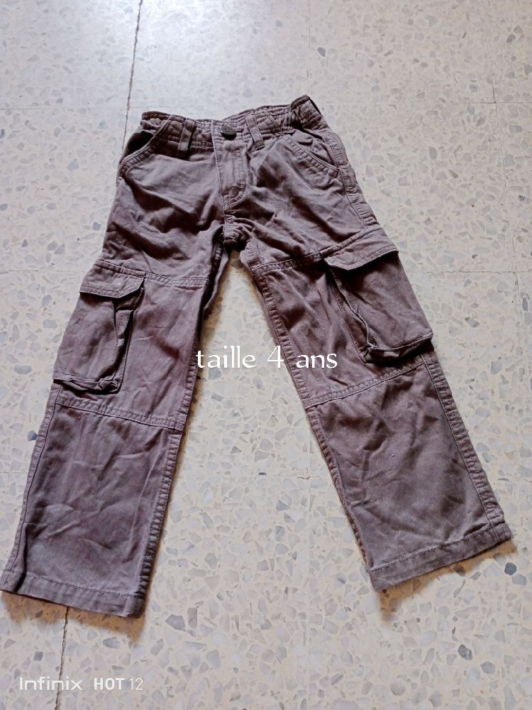Pantalon cargo garçon taille 4 ans