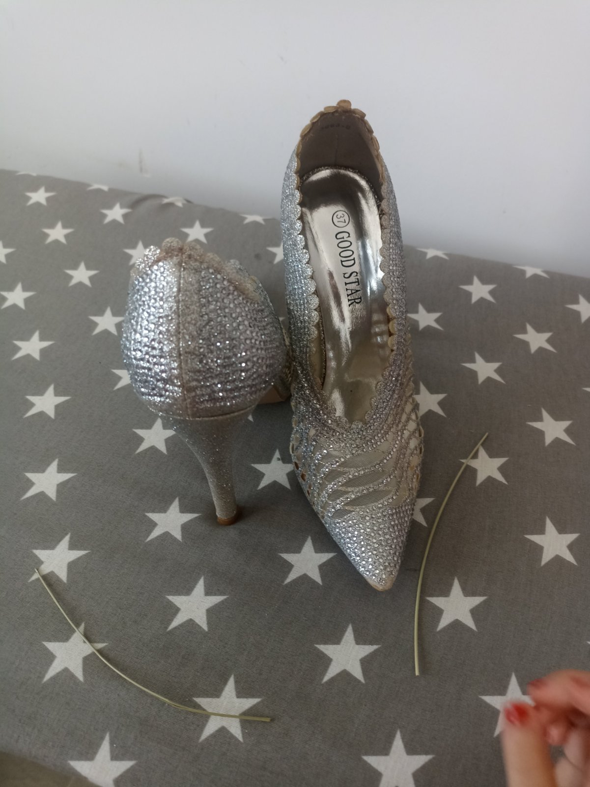 Escarpins soirée argent 
