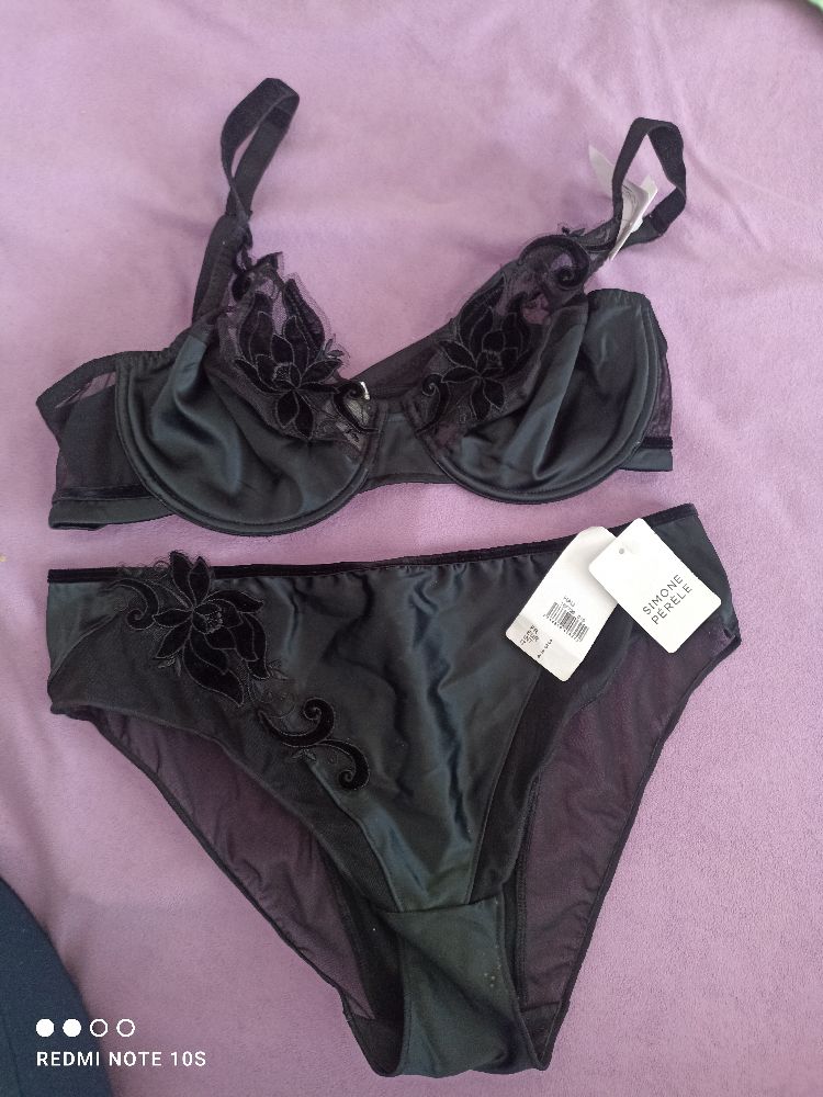 2 pieces Simon perele noir 