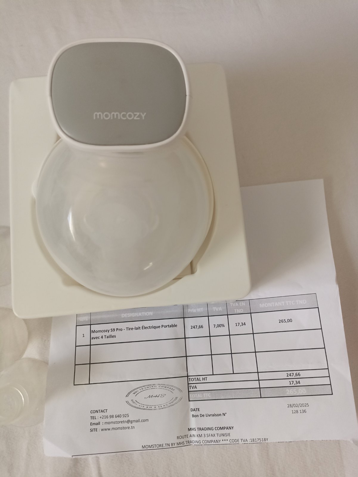 Tire lait mamcosy main libre s9 pro