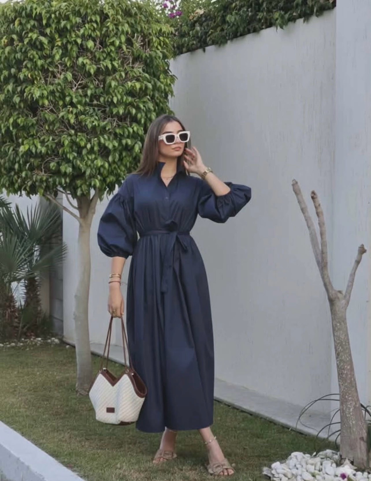 Robe avec ceinture
