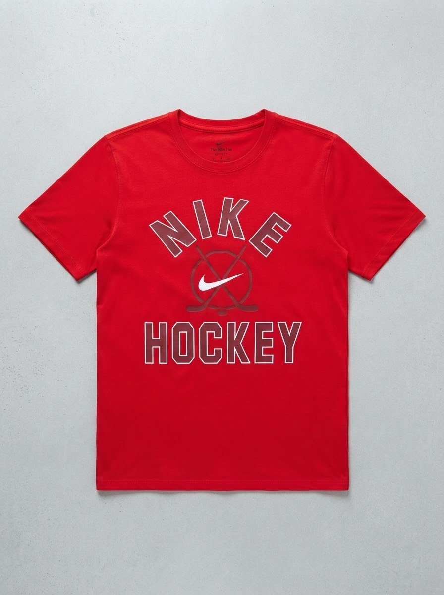 T-shirt Nike Hockey Dri-FIT Rouge - Taille S (Neuf/Très bon état)
