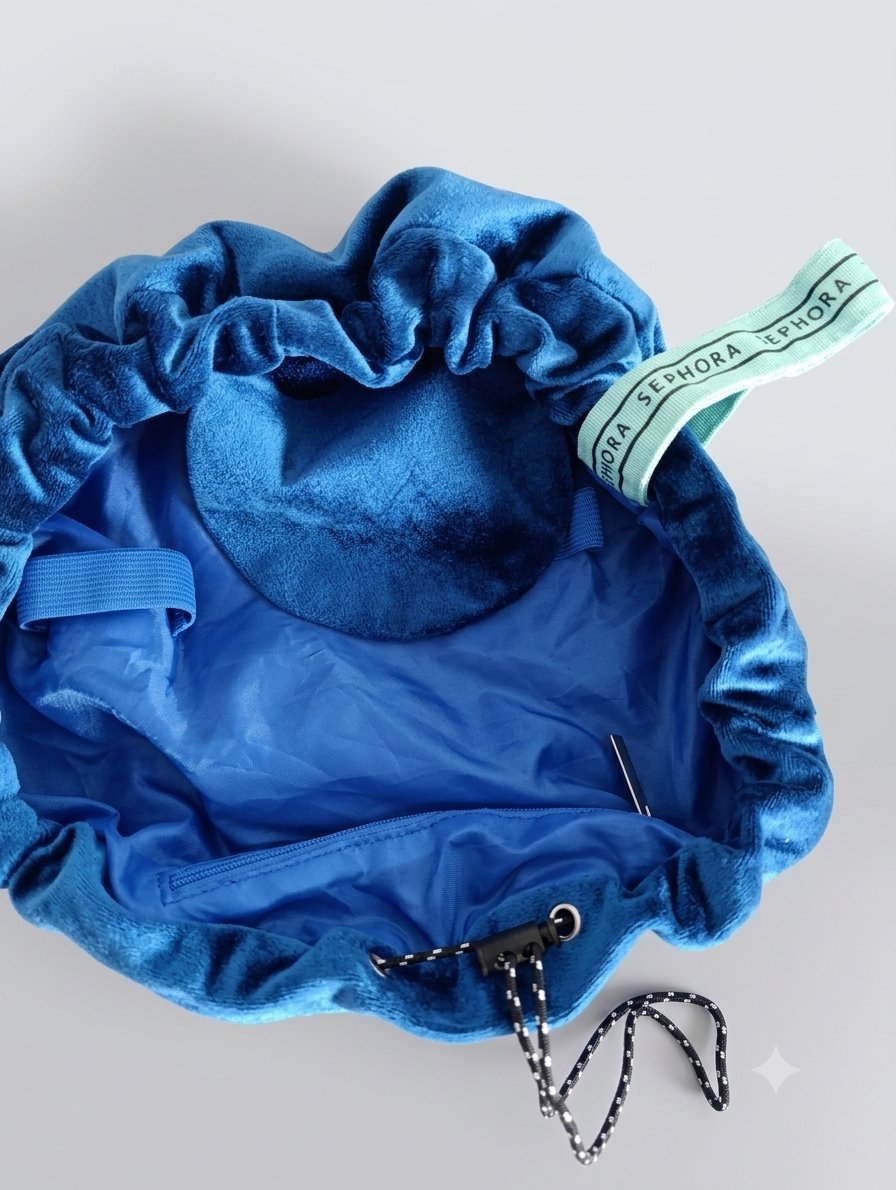 Pochette à Maquillage  Sephora - Velours Bleu Royal