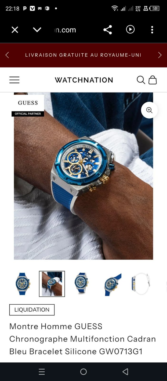 Montre homme guess 