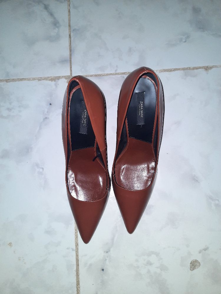 escarpins zara cuir 