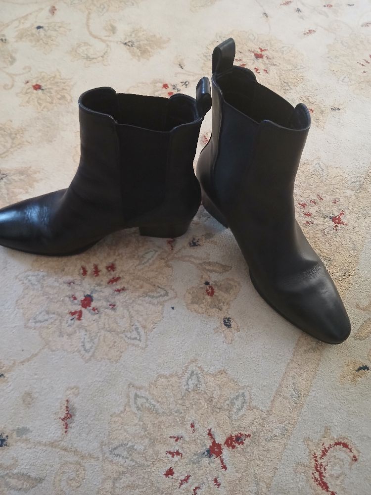 Boots zara cuir